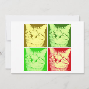 Pop Art i orange Tabby katt