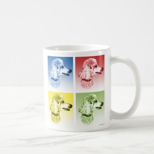 Pop Art i pudel Kaffemugg (Höger)