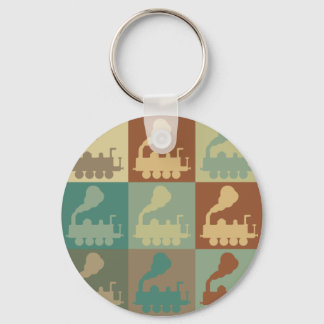 Pop Art i tåg Nyckelring