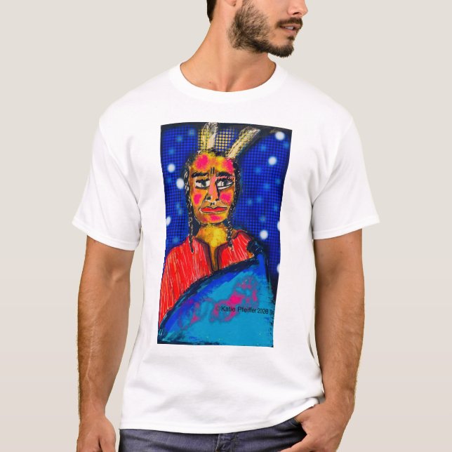 Pop art Indian #1 T Shirt (Framsida)