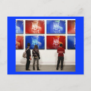 Pop Art Indigo Vykort