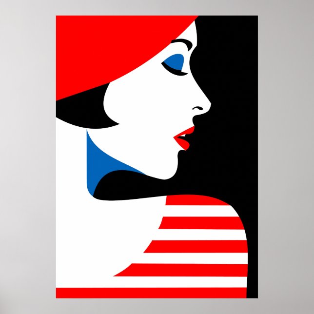 Pop Art Inspired Mode Woman 11 Poster (Framsidan)