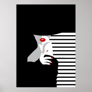 Pop Art Inspired Mode Woman 1 Poster