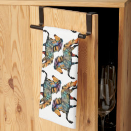 Pop Art Islands Horse Kökshandduk