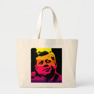 Pop Art Jack JFK John F. Kennedy Jumbo Tygkasse