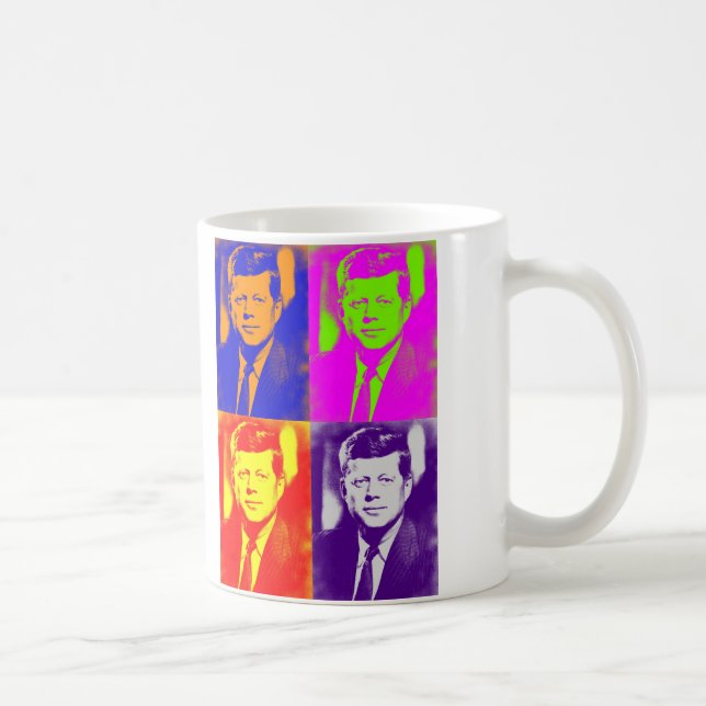 Pop Art Jack JFK John F. Kennedy Kaffemugg (Höger)