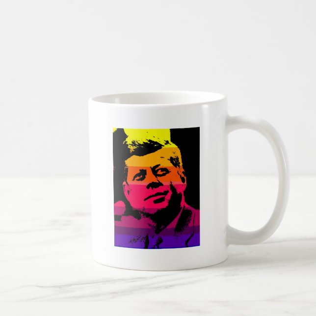 Pop Art Jack JFK John F. Kennedy Kaffemugg (Höger)
