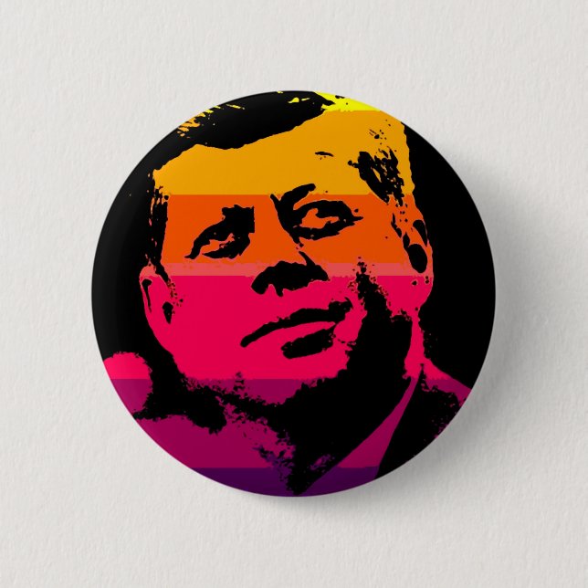 Pop Art Jack JFK John F. Kennedy Knapp (Framsida)