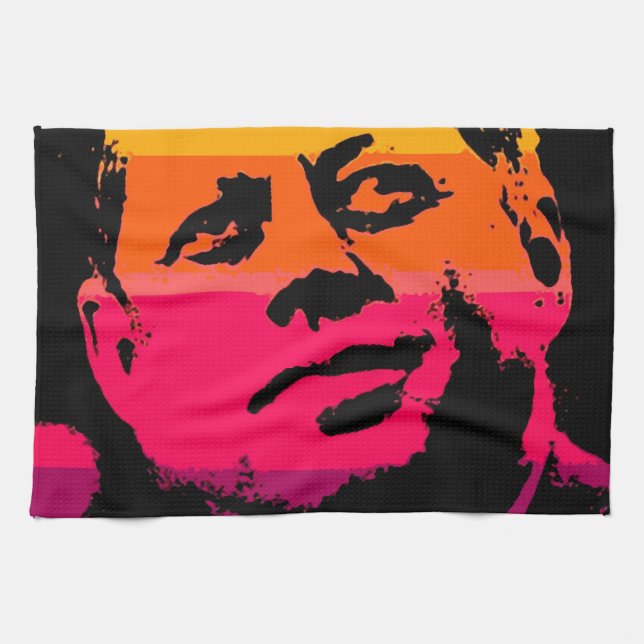 Pop Art Jack JFK John F. Kennedy Kökshandduk (Horisontell)