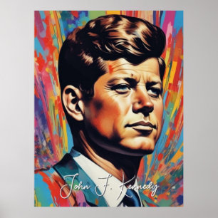 Pop Art Jack JFK John F. Kennedy Poster