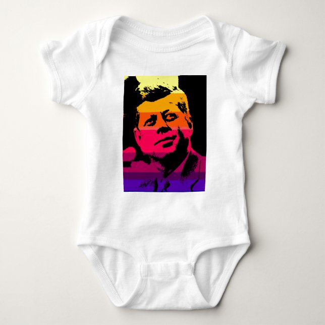 Pop Art Jack JFK John F. Kennedy Tee (Framsida)