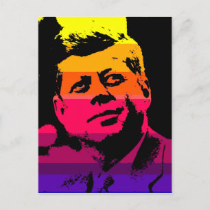 Pop Art Jack JFK John F. Kennedy Vykort