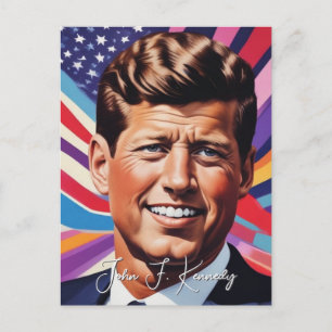 Pop Art Jack JFK John F. Kennedy Vykort