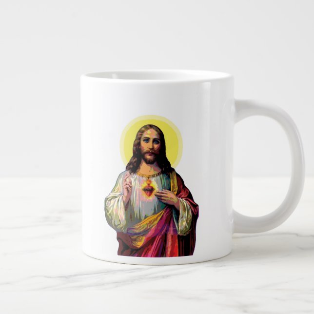 Pop Art Jesus Christus Jumbo Mugg (Höger)