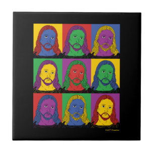 Pop Art Jesus Kakelplatta