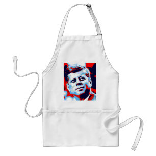 Pop Art JFK John F. Kennedy Red Blue Förkläde