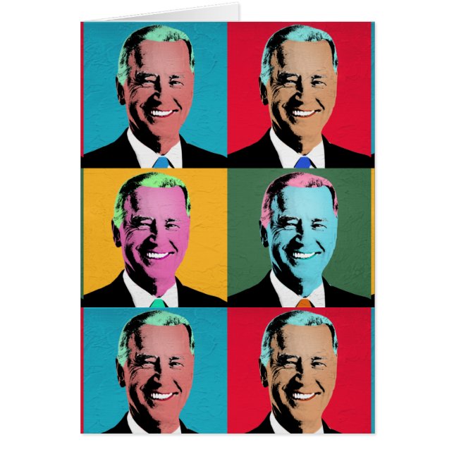 Pop Art Joe Biden OBS Kort (Framsidan)