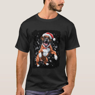 Pop Art Jul Boxer Hund T Shirt