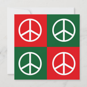 Pop Art Jul Peace Julkort