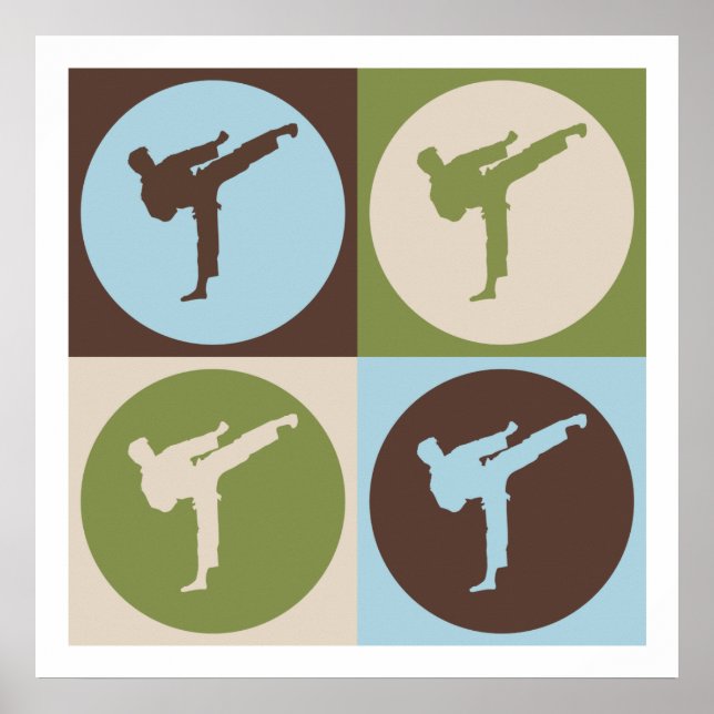 Pop Art Karate Poster (Framsidan)