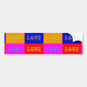 Pop Art Kärlek Bildekal