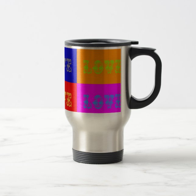 Pop Art Kärlek Resemugg (Höger)