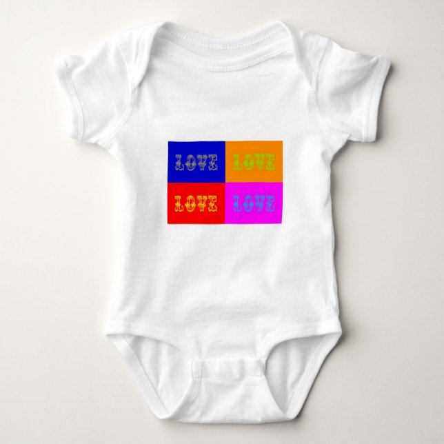 Pop Art Kärlek T-shirt (Framsida)