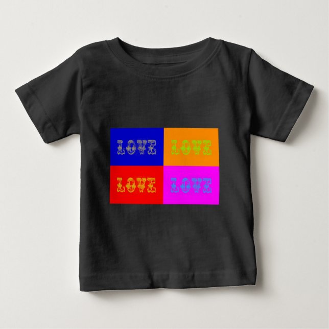 Pop Art Kärlek T-shirt (Framsida)
