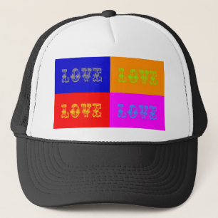 Pop Art Kärlek Truckerkeps