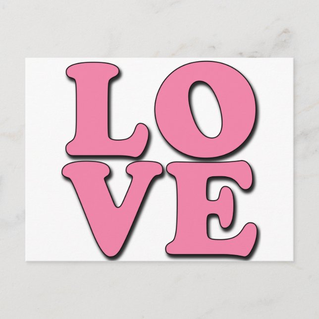 POP ART KÄRLEK VYKORT (Framsida)