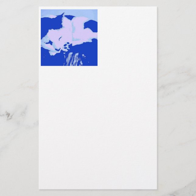 Pop Art Kattunge Brevpapper (Framsida)