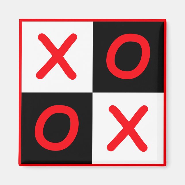 Pop Art Kisses och Hugs Magnet (Framsidan)