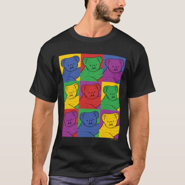 Pop Art Koala T Shirt (Framsida)