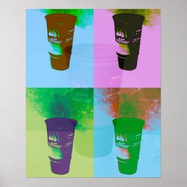 Pop art kopp poster