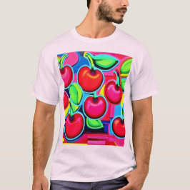 Pop Art Körsbärssprängning T Shirt