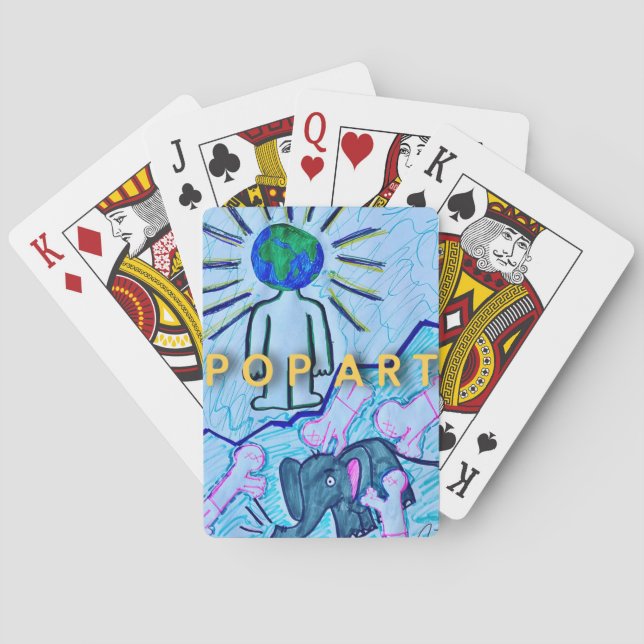 "Pop Art"-kort Casinokort (Baksidan)