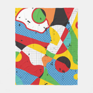 Pop Art, kraftig minimalism. Fleecefilt