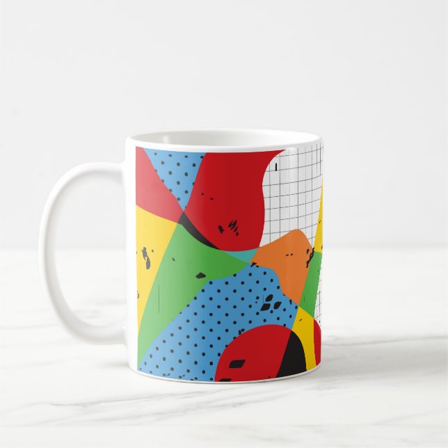 Pop Art, kraftig minimalism. Kaffemugg (Vänster)