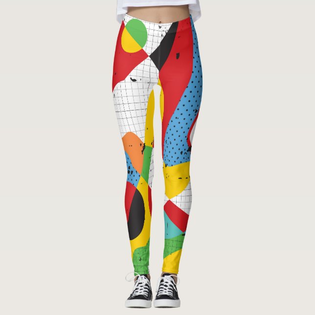 Pop Art, kraftig minimalism. Leggings (Framsida)
