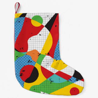 Pop Art, kraftig minimalism. Liten Julstrumpa