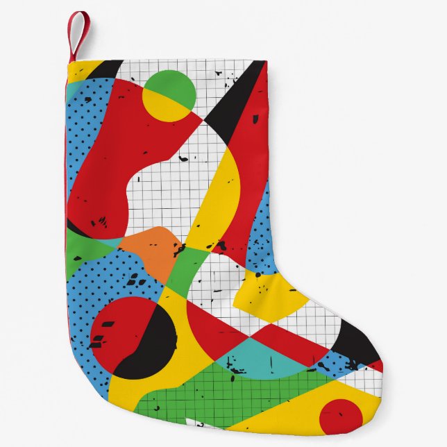 Pop Art, kraftig minimalism. Liten Julstrumpa (Framsidan)