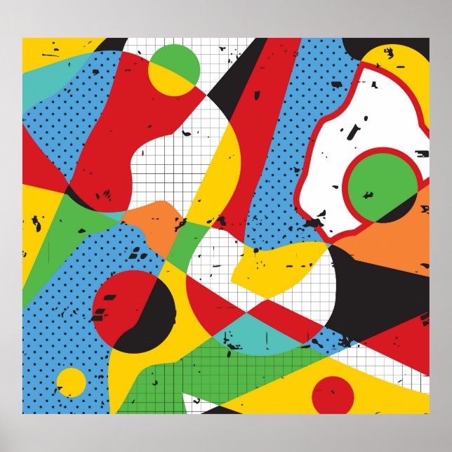 Pop Art, kraftig minimalism. Poster (Framsidan)