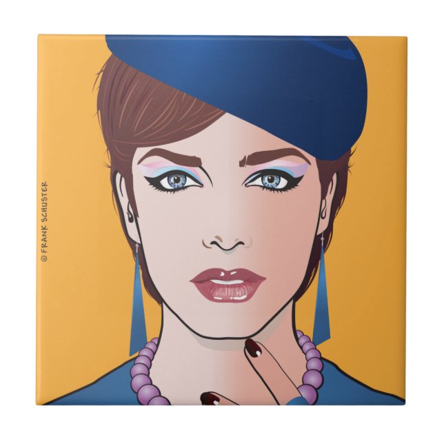 Pop Art - Krisering Kakelplatta (Framsidan)