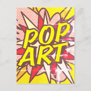 POP ART Kul Retro Serietidning Pop Art Vykort