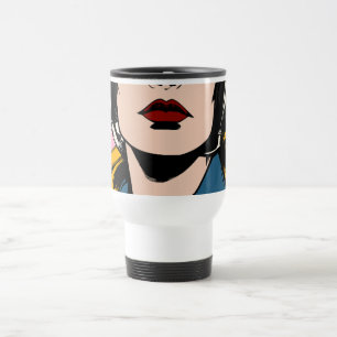 Pop Art Kvinna Kaffemugg – Retro Seriestil Konst