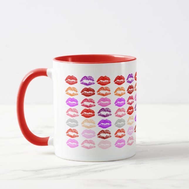 Pop Art Kyssar - Drickes Mugg (Vänster)