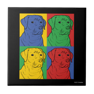 Pop Art Labrador Retriever Kakelplatta