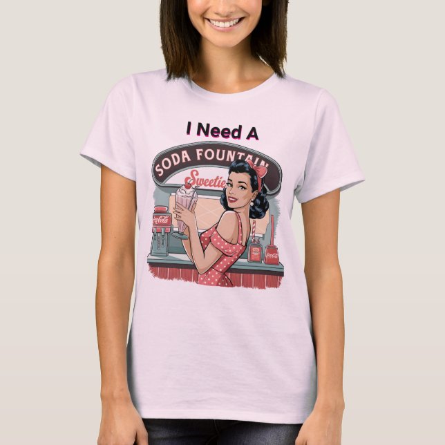 Pop Art Läsk  T Shirt (Framsida)
