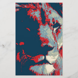 Pop Art Lejon Brevpapper
