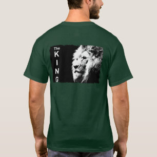 Pop Art Lejon Modern Mall Djup Skogsgrön T Shirt